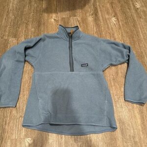 Men's Blue Half-Zip Sweater